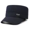 Nuevo Estilo de Invierno para Hombres de Mediana Edad y Ancianos, Cálido, Forro de Polar, Engrosado, Gorra Plana de Cuero para Hombre Mayor Abuelo, Protección contra el Frío, Protección para los Oídos, Gorra Plana