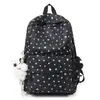Mochila escolar grande de estilo japonés transfronteriza para niñas, linda y fresca, mochila casual con estampado de estrellas para niñas jóvenes
