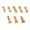 Plata S925 Chapada en Oro Accesorios de Vajra Mortero Joyería DIY Hecha a Mano Accesorios de Vajra Mortero de Plata de Ley