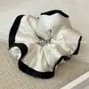 Goma para el pelo de estilo coreano de alta gama, de satén con relleno de algodón, versátil para coleta, con textura suave, diadema para el pelo