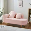 Sofá Bege para Apartamentos Pequenos, Sofá de Sala, Sofá de Tecido Moderno para Lojas de Roupas e Pousadas, Sofá Preguiçoso