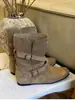 Nuevas Botas Vaqueras Western Vintage Otoño/Invierno 2026 para Mujer, Botas Martin con Hebilla de Cinturón, Botas de Caballero, Botines Versátiles para Motocicleta