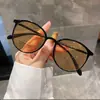 Óculos de Grau que Mudam de Cor para Mulheres, Estilo Coreano Tendência Influenciador Alto Valor Liso Estudante Emagrecedor Armações Sem Grau