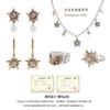 Colar de estrela de cinco pontas de ouro antigo de luxo original leve feminino estilo francês retrô pérola clavícula corrente all-match colar de alta qualidade