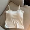 Camisole de Desejo Puro para Garota Bonita com Costas Bonitas Roupa Íntima Feminina com Bojo Design Emagrecedor Top sem Mangas para Usar por Baixo Feminino