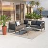 Estilo Nórdico Sofá de Exterior Villa Varanda Cadeira de Rattan Sofá Pátio Lazer Jardim Exterior Terraço Casa de Hóspedes Móveis de Rattan