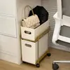 Estante de almacenamiento debajo del escritorio para oficina, organizador de niveles, gabinete de almacenamiento de pie, tipo cajón, móvil y carrito con ruedas