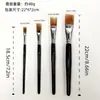 Venta al por mayor transfronteriza Pinceles de acuarela de nailon Juego de pinceles para pintura al óleo Mango rojo Mango azul Mango negro Pinceles planos para pintura acrílica