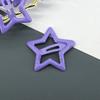 Pasador de color dopamina para niña, tarjeta para el pelo de estrella de cinco puntas para niños, pin BB de color caramelo, clip para accesorios de pelo de color macarrón