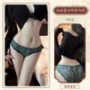 Deseo de Hombre Ropa Interior Sexy Tentación Deseo Puro Femenino Hueco Cintura Baja Abstención Citas Calzoncillos N-31