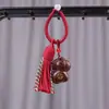 Tangma Caballo Gordo Hazte Rico al Instante Colgante Llavero de Madera Caballo del Zodiaco Adorno Seguro y Lindo Borla Encanto para Bolsa