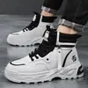 Botas Martin para Hombre 2026 Nuevo Otoño Caña Alta Suela Gruesa Estilo Británico Deportes al Aire Libre Motocicleta Ropa de Trabajo Botas Invierno para Hombre