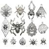 1 colgante de accesorios de araña estilo retro de Halloween, accesorios caseros DIY, traje de colgante de aleación