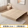 Base de cama de tatami de madera maciza con lamas sin cabecero marco de cama transpirable a prueba de humedad base de lamas estilo japonés casa de huéspedes cama de suelo