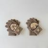 Guantes Infantiles Qiu Nan Otoño e Invierno Terciopelo Cálido Colgantes para el Cuello Guantes de Punto para Niñas Resistentes al Viento con Dedos