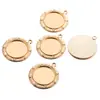 25mm Diâmetro Interno Liga Acessórios para Joias Redondo Base de Pedra do Tempo Pingente Decorativo para Colar Base C52