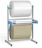 Soporte de corte para rollo de plástico de burbujas Película estirable Papel kraft Algodón perlado EPE Soporte de estante para desenrollar Empaque de alta resistencia