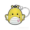 Figuritas de Animales de Dibujos Animados Creativos Transfronterizas Llaveros de Goma Suave Colgantes para Bolsos Accesorios para Llaves Pequeños Adornos en Stock