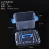 Caixa Plástica Transparente de Polipropileno de Grau Alimentício com Tampa de Fábrica, Caixa de Armazenamento, Organizador de Brinquedos, Caixa Portátil, Caixa de Armazenamento de Mesa
