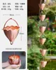 Corrente de Chuva Externa de Cobre Corrente de Drenagem de Beiral Estilo Japonês Corrente de Água da Chuva de Pátio de Villa Corrente de Desvio de Água da Calha Corrente de Água Decorativa