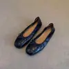 Versão em Pele de Ovelha~Sapatos Slip-On Retro de Cano Baixo para Mulheres, Couro Macio, Sapatos de Avó com Solado Macio, Sapatos Retro de Couro Genuíno com Solado Raso