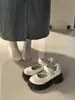 Estilo Francés Mary Jane Zapatos Pequeños de Cuero para Mujer Suela Gruesa Verano 2024 Nuevos Zapatos JK de Tacón Zapatos de Tacón Grueso Punta Redonda Mocasines