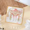Adorno de Brocado de Nube Hombro de Nube Marcador de Metal, Marcador Hueco con Borla Antigua Estilo Chino, Regalo Creativo para Estudiante Souvenir