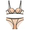 Conjunto europeo y americano de sujetador push-up sexy para pechos pequeños con superficie lisa y colores contrastantes, lencería sexy talla grande que soporta los senos laterales y previene la flacidez