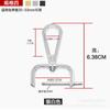 Acessórios de fivela de bolsa Fivela de trava de hardware Fivela de metal Bolsa espessada com fivela pendurada Fivela de mochila Fivela de parafuso Acessórios de fivela Fivela de bolsa de couro