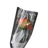 Embalaje de Flores Rosa Bolsa OPP Papel de Envoltura de Flores Bolsa de Embalaje para Ramo Individual Embalaje Ramo Bolsa Individual Alta Gama