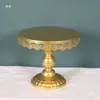 Suporte de Bolo de Ferro Forjado Europeu Adereços de Casamento Bandeja de Bolo Prato de Bolo de Pé Alto Ornamento de Mesa de Sobremesa Suporte de Bolo de Ferro Forjado