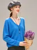Novedades para Otoño/Invierno 26: Suéter de lana básico de cuello en V de alta gama lujoso, hilo de marca específica de lana australiana 100S