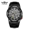 Nuevo Ganador Estilo Europeo y Americano Moda Masculina Casual Hueco Movimiento Mecánico Reloj Mecánico Automático