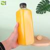 38 Boca 1000ml Botella de Plástico Transparente Cuadrada Botella de Jugo 1000ml Desechable Botella de Té con Leche Cuadrada Botella de Bebida