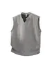 Directo del fabricante: Chaleco de punto con estampado de cebra estilo americano y cuello en V para hombre, camiseta sin mangas chic y sofisticada para el verano, para fitness y deportes