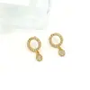 Novos Brincos de Design Circular Simples, Versáteis, de Personalidade de Nicho, Estilo Europeu e Americano para Mulheres