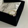 Anel de Pedra Preciosa Cor de Ovo de Pombo Retrô~Prata Esterlina S925 Banhado a Ouro 18K Luxo Leve de Alta Qualidade para o Dia a Dia Anel Fino com Facetas