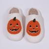 Chinelo Peludo Mais Vendido Transfronteiriço de Halloween para Casa, Sapatos de Casa de Desenho Animado Fofos, Chinelos de Algodão Quentes de Casal para Outono e Inverno