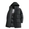 Comercio Exterior AliExpress Invierno Nuevo Exterior Casual Chaqueta de Longitud Media Acolchada de Algodón Coreana Holgada Engrosada Cálida Ropa de Pareja