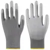 Guantes con Palma Recubierta de PU, Guantes Recubiertos en Dedos Antiestáticos de Protección Laboral, Guantes de Trabajo para Mujer, Resistentes al Desgaste, Recubiertos de Caucho, Delgados, Libres de Polvo, Venta al por Mayor