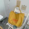 Fabricante Venta al por Mayor Bolsa de Lona Gran Capacidad Urbana Simple Casual Letra Bolso de Hombro Exterior Versátil Bolso Tote Cruzado
