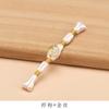 Hengmeihe Hebilla de Placa Cheongsam Chinoiserie Cuentas de Pan de Oro Envueltas en Hilo de Oro Hebilla de Una Palabra Chinoiserie Retro Accesorios de Botones Decorativos