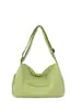 Textura Brumosa de Enfoque Suave, Estilo Relajado, Bolso Tote Verde Fruta para Estudiantes Universitarias, Adecuado para el Trabajo, Compras y Almacenamiento de Viajes Diarios