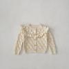 Suéter para Niñas Colección Otoño 2026 Cárdigan Tejido a Mano para Bebés y Niños Pequeños con Diseño Hueco para Bebés Cardigan de Manga Larga