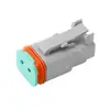 Conector automotivo DT06-2S tipo Deschi padrão TE conector macho e fêmea de 2 furos chicote terminal bainha plug