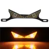 Aliexpress Luz de Placa de Licença para Motocicleta LED Olho de Diabo Luz de Placa Modificada Luz Olho de Águia Luz de Freio Decoração Piscante
