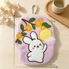 Toalha de Mão Osmanthus Bolo da Lua de Meio Outono para Cozinha e Banheiro, de Fleece de Coral, Pendurável, Grossa, Absorvente, Acessório Decorativo Fofo para Casa