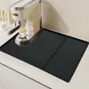 Alfombrilla de Silicona para Cafetera Más Vendida de Amazon con Bordes Elevados, Drenaje para Barra de Café, Bandeja Desmontable para Mesa de Comedor