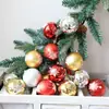 Adornos de Navidad 6CM Bola de Navidad Transparente Bola Pintada a Mano Bola de Nieve Adornos para Árbol de Navidad Colgantes Transfronterizos