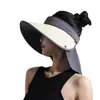 Sombrero de Sol de Estilo Nuevo con Ala Ancha y Abertura para Cola de Caballo, Sombrero de Sol con Protección UV, Modelo 2026 Sombrero de Pescador para Protección Solar de Verano para Mujeres